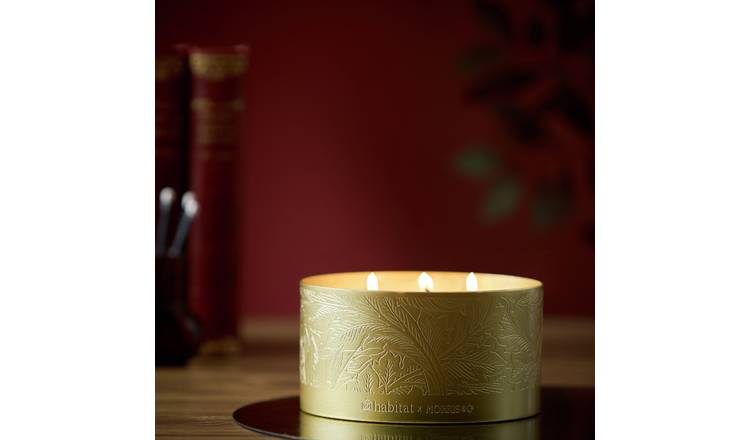 Habitat x Morris & Co. Oak & Fallen Acorn Multiwick Candle