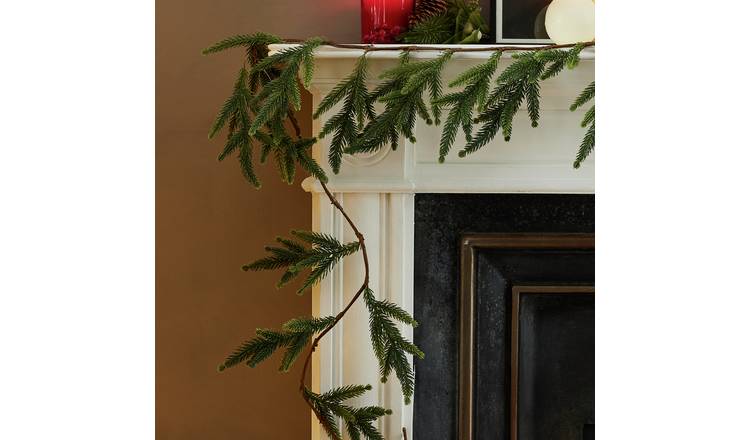 Argos Home Faux Natural Pine Christmas Garland