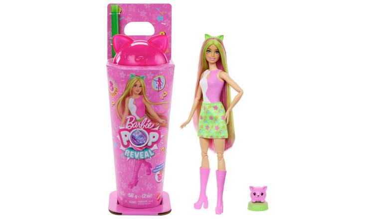 Barbie Pop Reveal Shakes Scented Cute Kitten Doll - 32cm