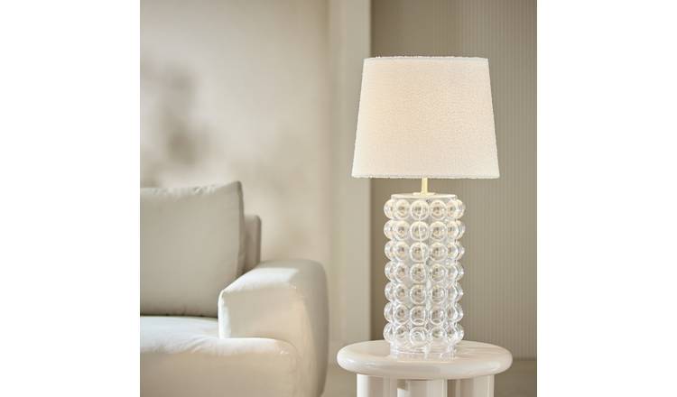 Habitat Glass Bobble Table Lamp Base Only - Clear