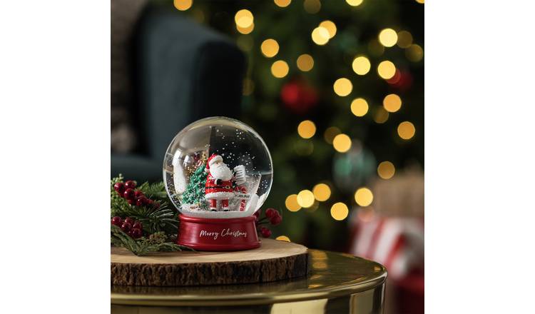 Argos Home Santa Christmas Snow Globe