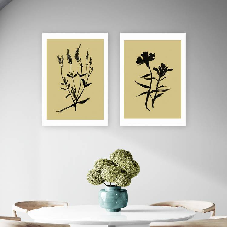 East End Prints Inky Botanical Art Print - A2 0