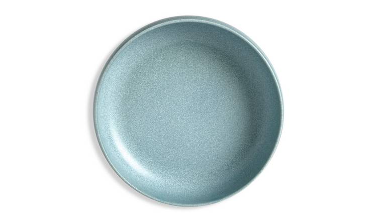 Habitat 4 Piece Reactive Stoneware Pasta Bowls - Blue