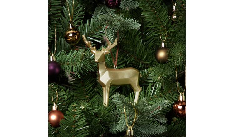 Buy Habitat Reindeer Christmas Tree Decoration Gold Christmas tree decorations Argos