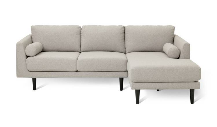 Habitat Jacob Fabric Right Hand Corner Sofa - Stone