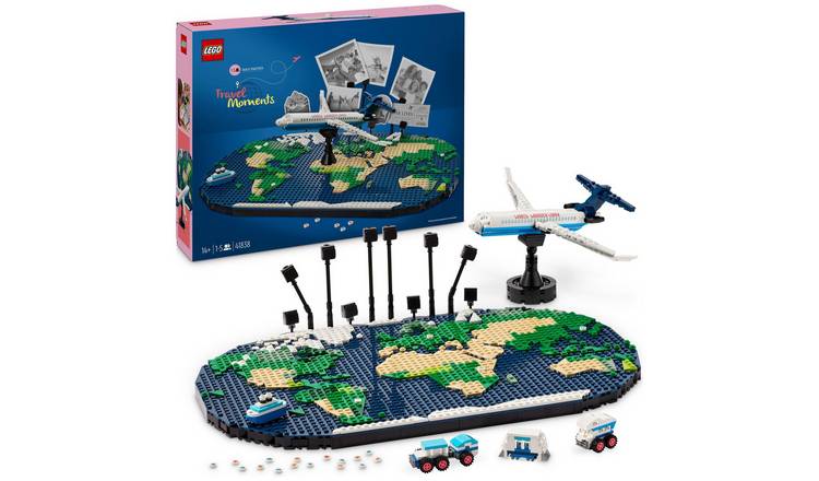 LEGO Family Travel Moments World Map Building Toy Set 41838