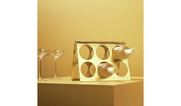 Habitat 60 Gold Edit 6 Bottle Wine Rack