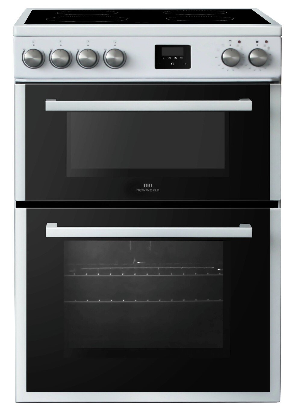 60cm freestanding electric cooker silver
