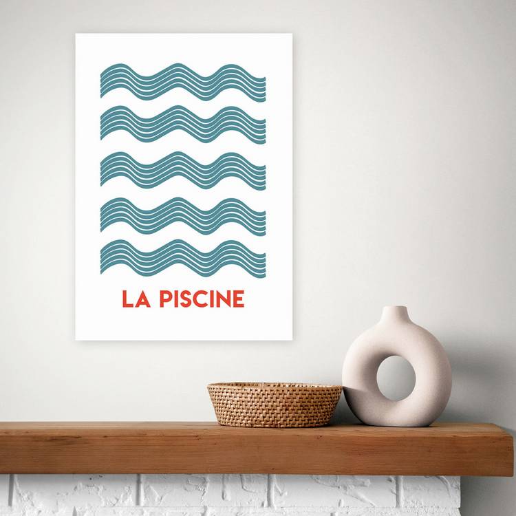 East End Prints La Piscine Art Print - A3 0