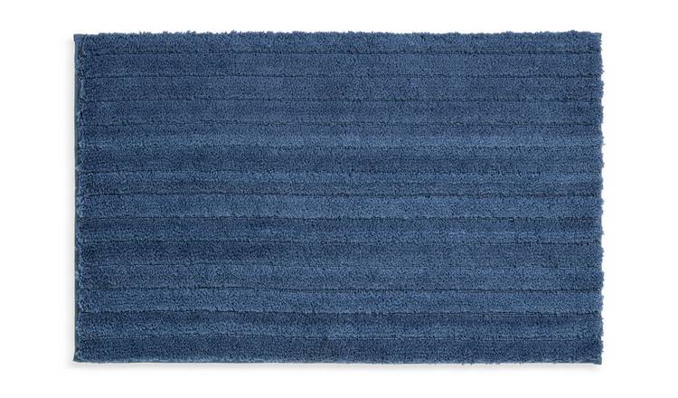 Habitat Supersoft Quick Dry Bath Mat - Denim