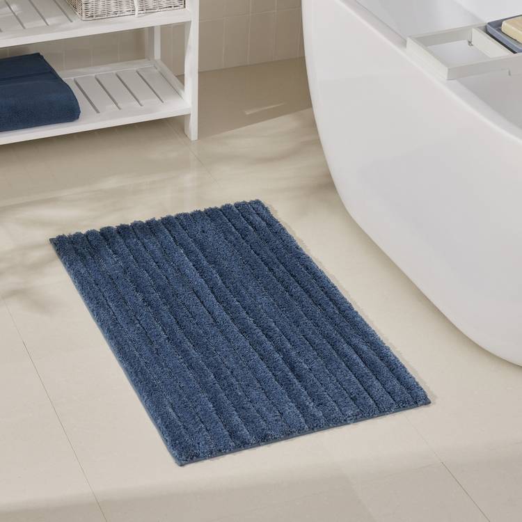 Habitat Supersoft Quick Dry Bath Mat - Denim 0