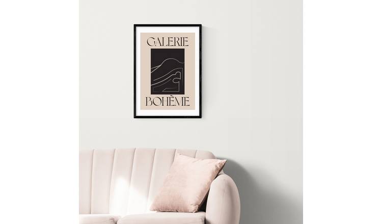 East End Prints La Vie Boheme Black Frame Art Print - A3