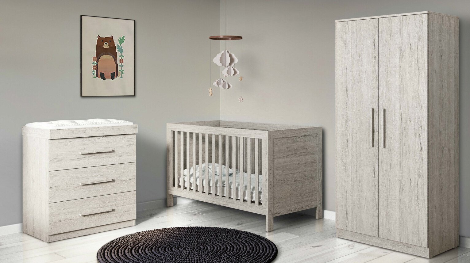 argos 3 piece nursery set