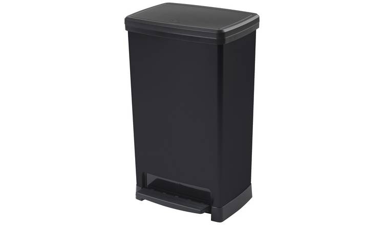 Moda 50 Litre Wide Pedal Bin - Black