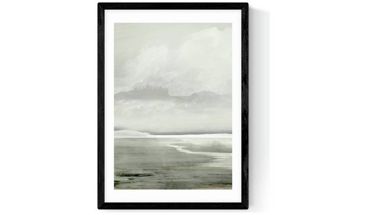 East End Prints Lakes Black Frame Art Print - A3