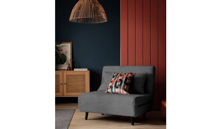 Habitat Roma Single Fabric Chairbed - Grey