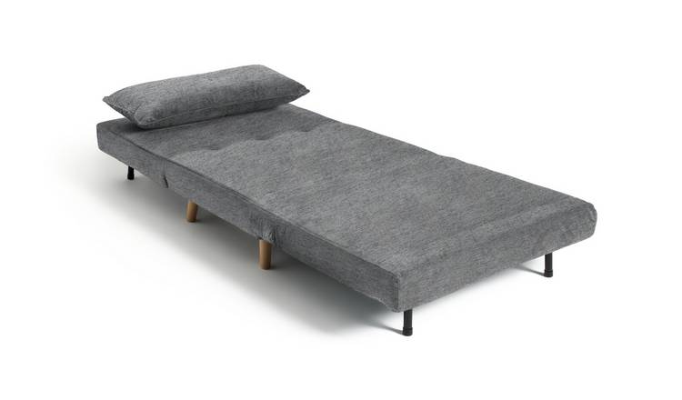 Buy Habitat Roma Single Fabric Chairbed - Grey, Sofabeds