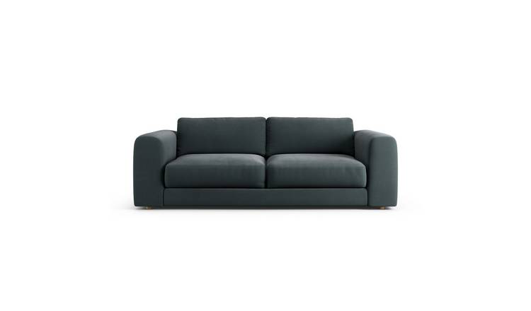 Habitat Ayr Fabric 4 Seater Sofa - Charcoal