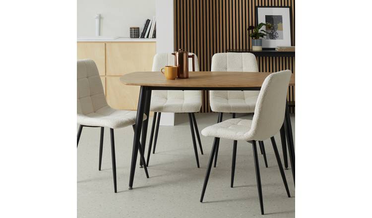 Argos Home Cobin 4 Seater Dining Table - Oak