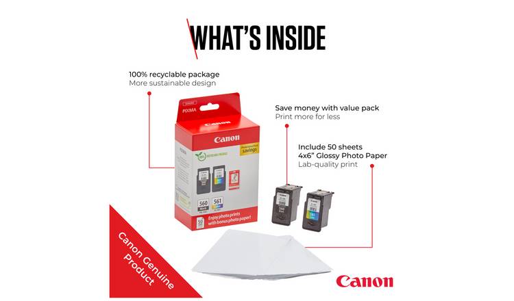 Canon PG-560 / CL-561 - Multipack de marque Canon 3713C006 noir et