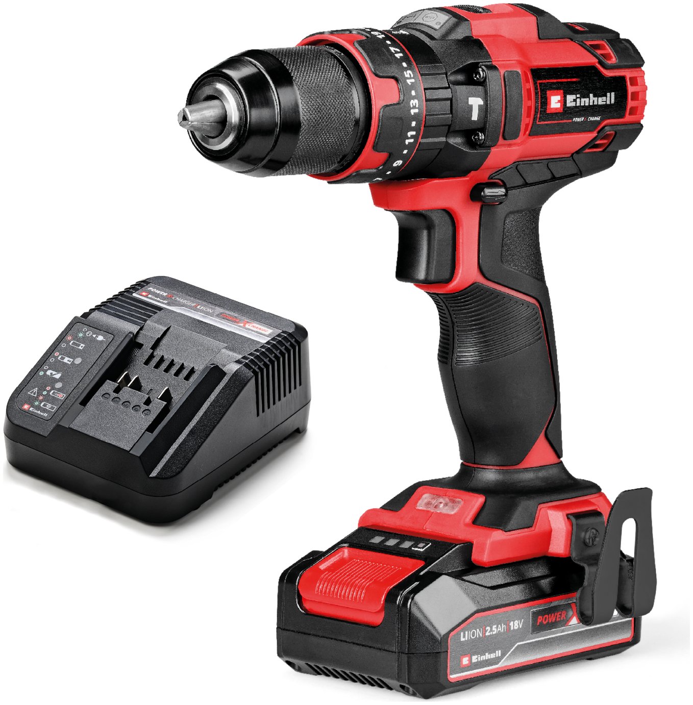 Einhell Power X-Change 2.5Ah Cordless Combidrill - 18V