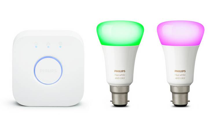 Philips Hue White and Colour Ambiance B22 Starter Kit