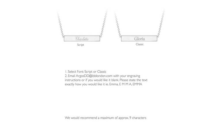 Argos t bar on sale necklace