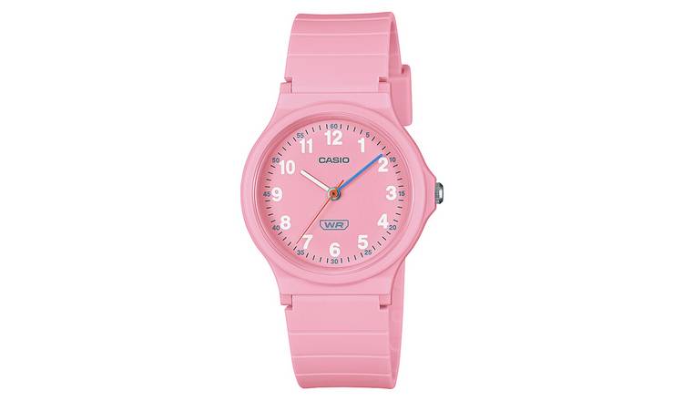 Casio Classic Analogue Pink Silicone Strap Watch