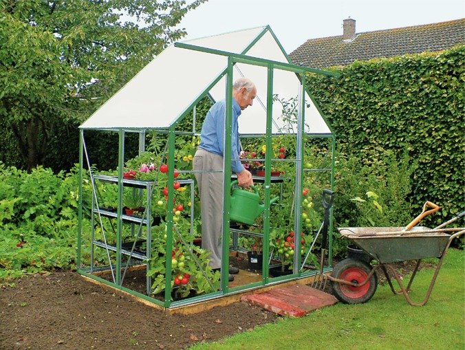 Norfolk Greenhouses Sunroom UPVC Greenhouse 8.25 x 8.25ft