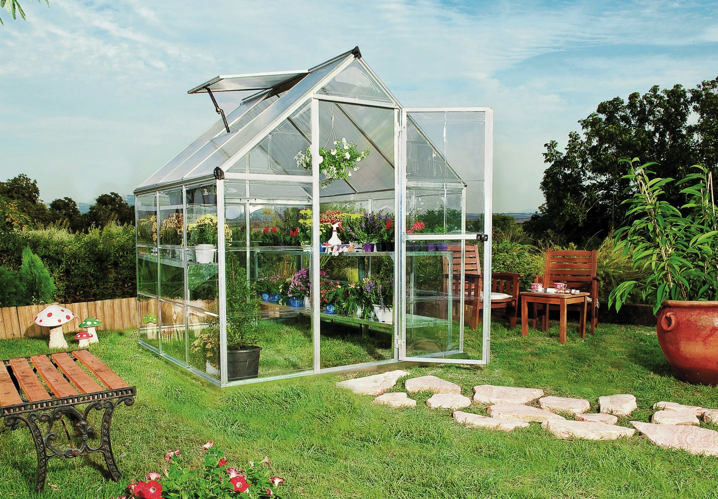 Mill Poly twinwalled 6 x 6ft Greenhouse at Argos Reviews
