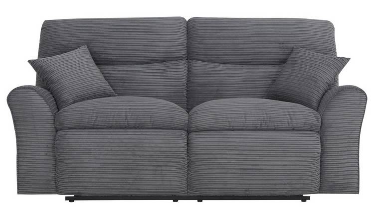 Argos Home Harry Fabric 3 Seater Recliner Sofa - Charcoal