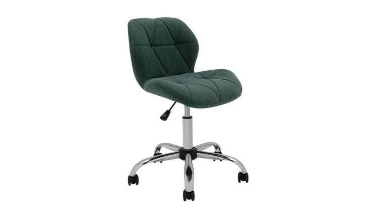 Argos Home Boutique Velvet Office Chair - Green