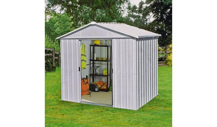 buy yardmaster metal garden shed - 8 x 7ft sheds argos