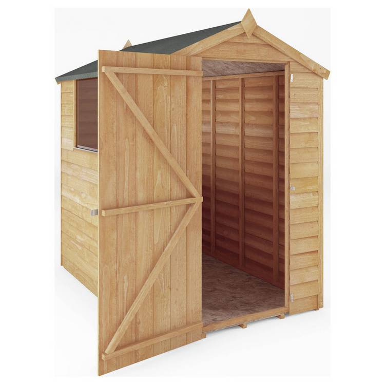 Mercia Wooden Overlap Garden Shed  6 x 4ft 0