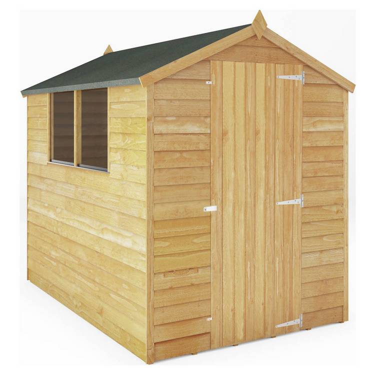 Mercia Wooden Overlap Apex Garden Shed - 7 x 5ft 0