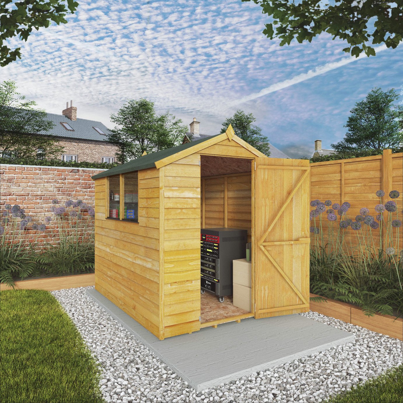 Mercia Wooden 7 x 5ft Overlap Garden Shed Review