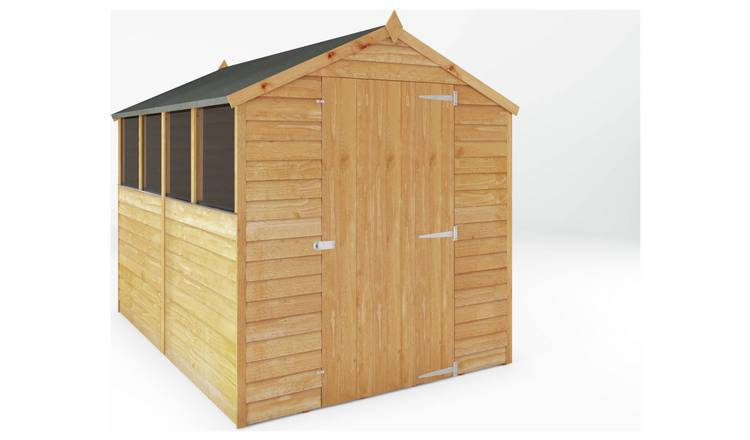 Buy Mercia Wooden 8 x 6ft Overlap Garden Shed | Sheds | Argos