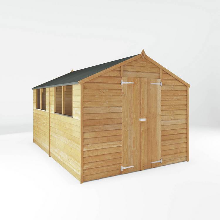 Mercia Wooden Overlap Garden Shed 12 x 8ft 0