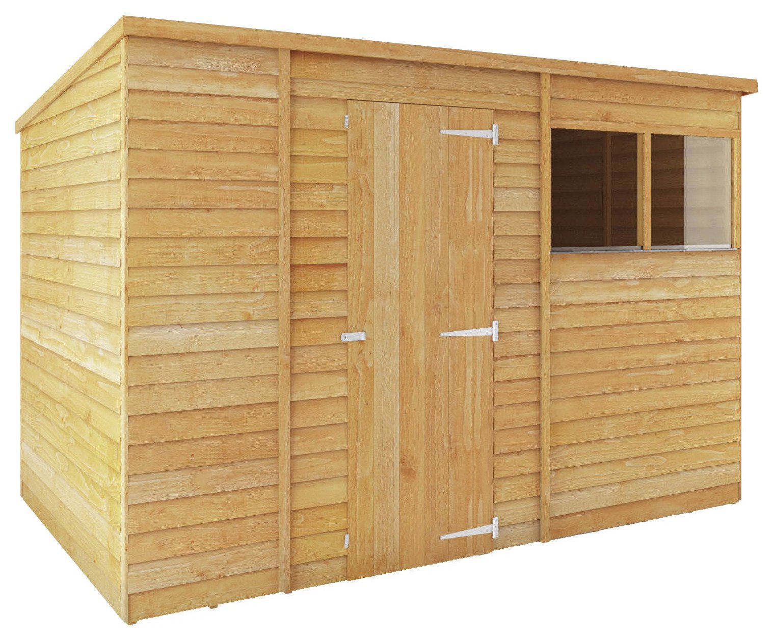 Mercia Wooden 10 x 6ft Overlap Garden Shed