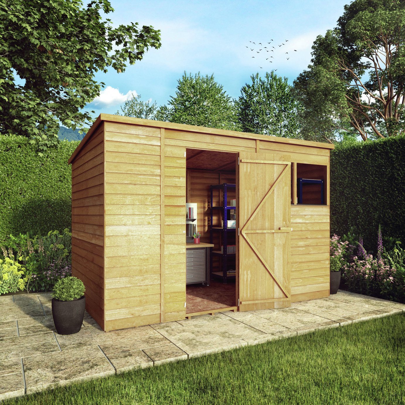 Mercia Wooden 10 x 6ft Overlap Garden Shed Review