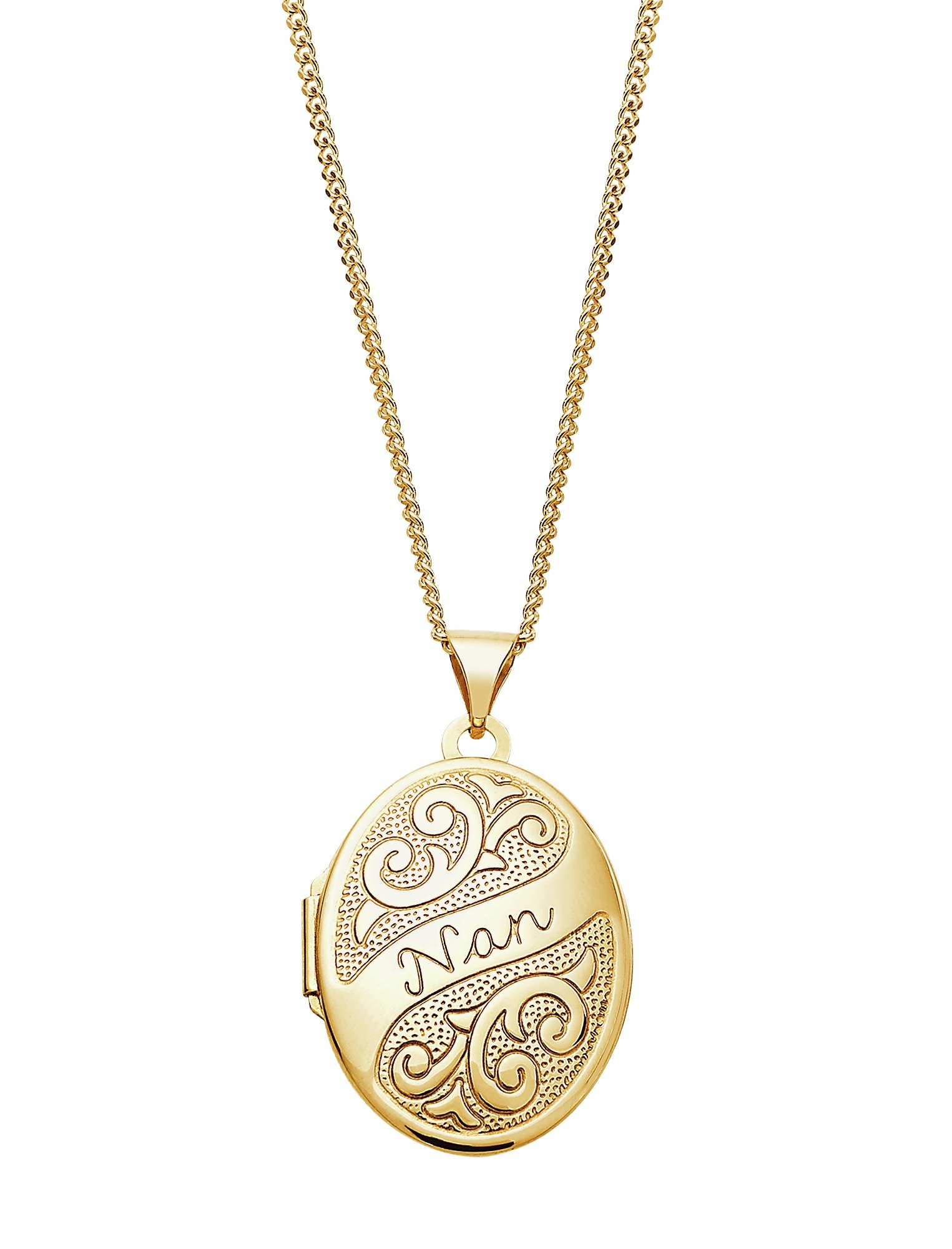 Moon & Back 9ct Gold Plated Silver 'Nan' 2 Photo Locket review