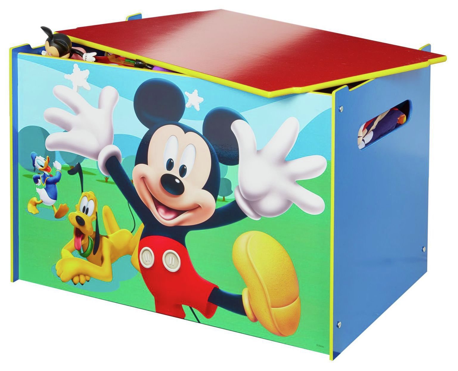 wooden mickey mouse toy box