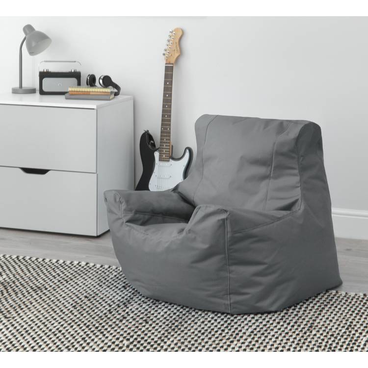 Kaikoo  Large Grey Teenager Bean Bag Chair 0