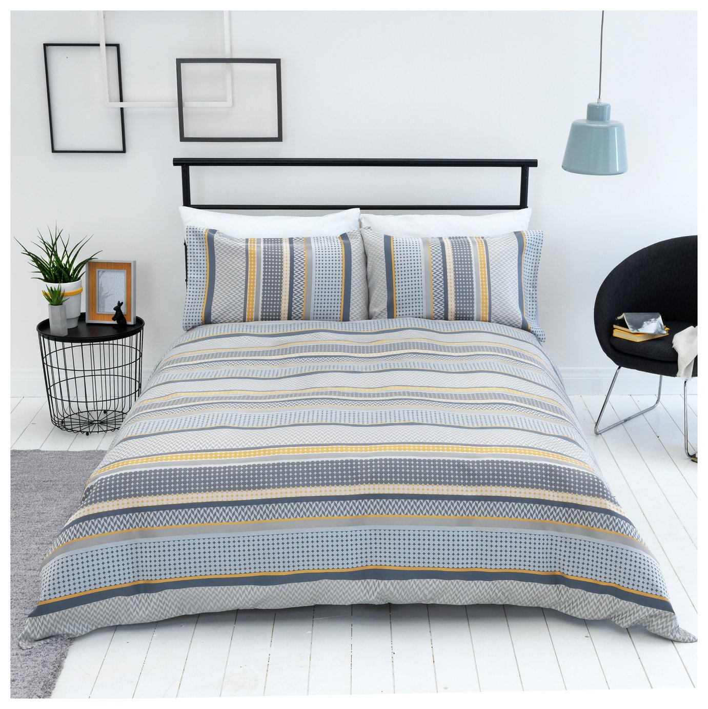 Sainsbury S Home Helsinki Jacquard Bedding Set Superking