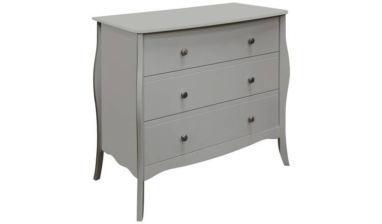  Amelie 3 Drawer Chest of Drawers - Grey