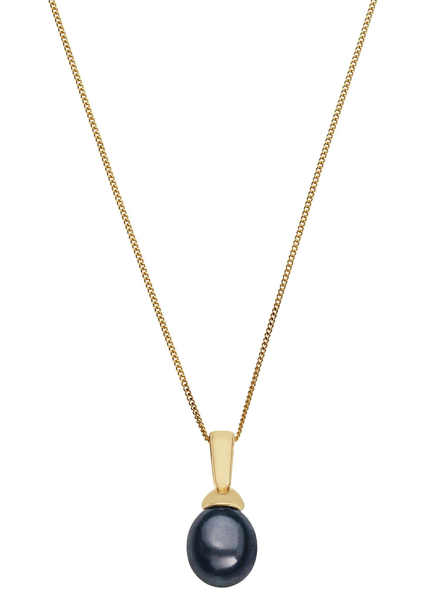 Revere 9ct Gold Black Cultured Freshwater Pearl Pendant review