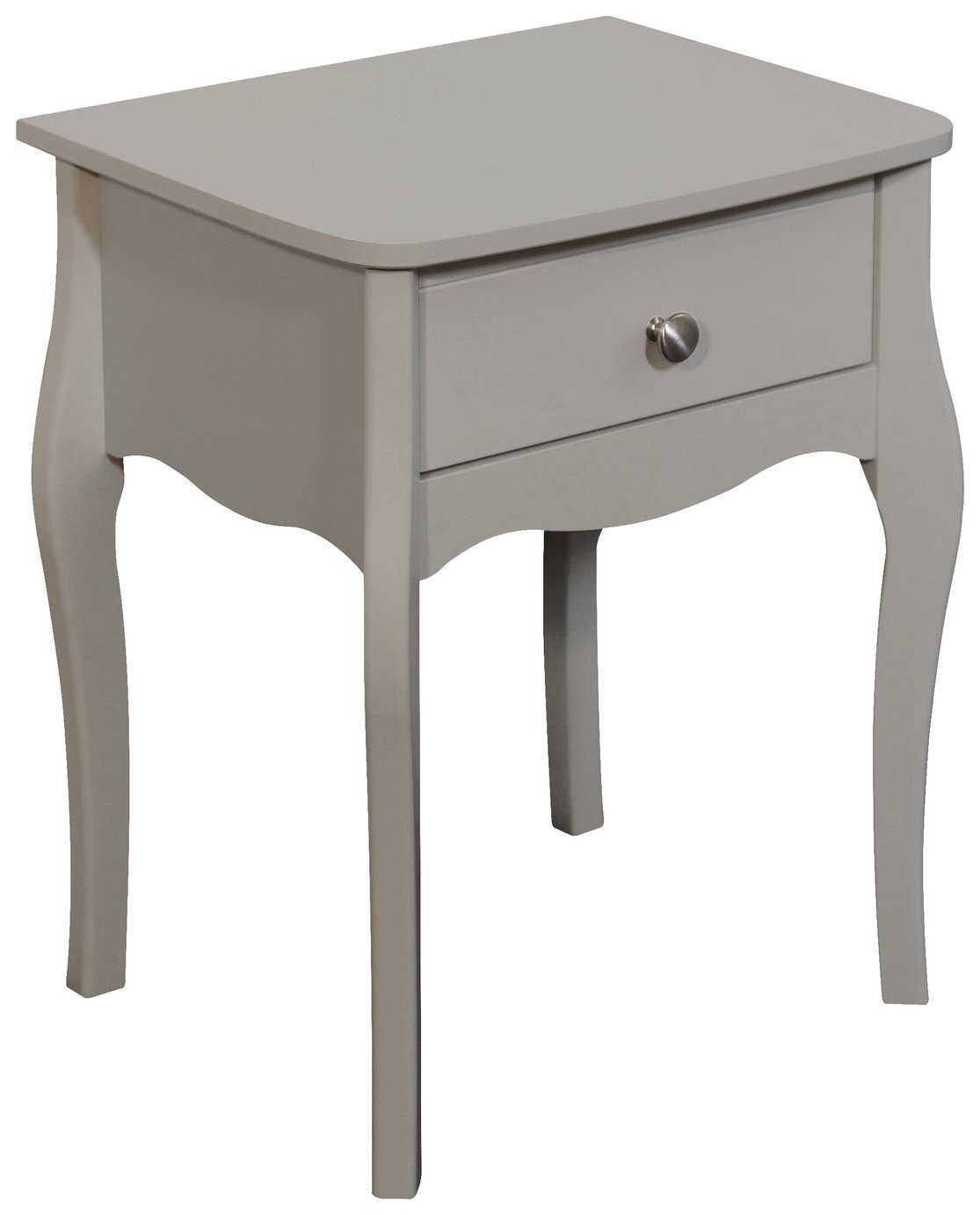  Amelie 1 Drawer Bedside Table - Grey