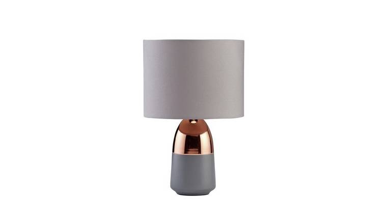 Grey touch store table lamp