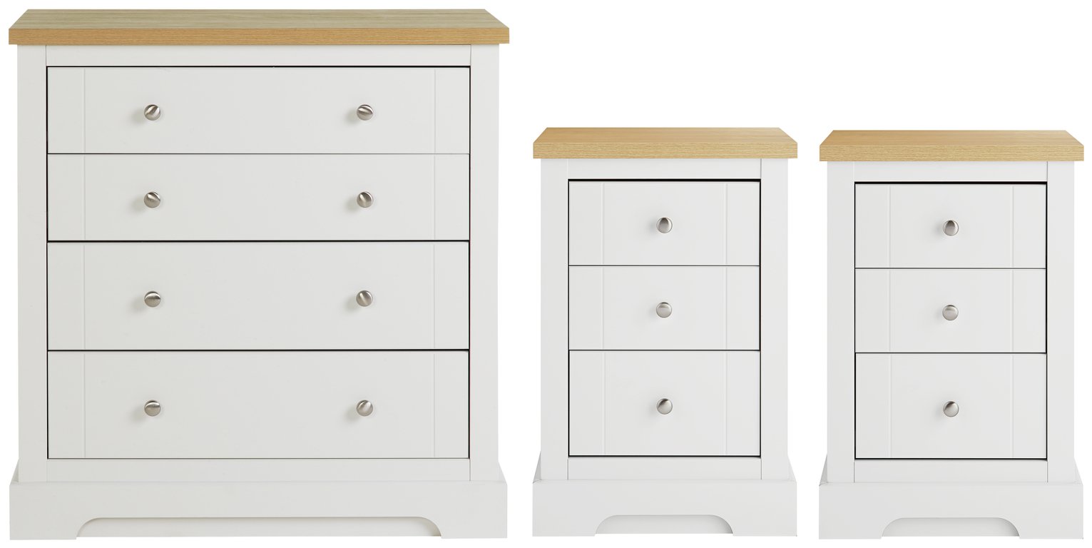 Argos Home Westbury 2 Bedsides & 4 Drawer Package -White review