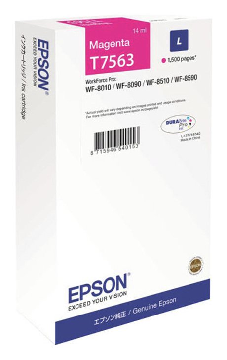 Epson T7563 14 ml Magenta Ink Cartridge